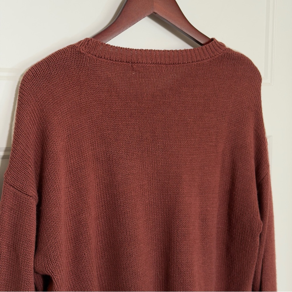 Earthy Landscape Scene Crop Sweater - Picture 7 of 7